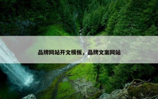 品牌网站开文模板，品牌文案网站