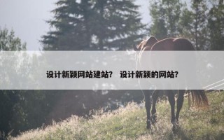 设计新颖网站建站？ 设计新颖的网站？