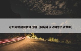 沧州网站建设代理价格（网站建设公司怎么收费呢）