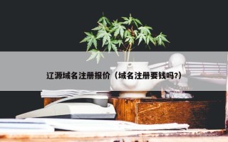 辽源域名注册报价（域名注册要钱吗?）