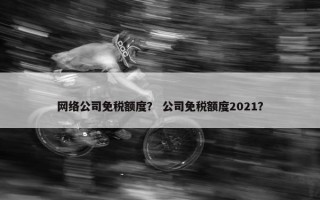 网络公司免税额度？ 公司免税额度2021？