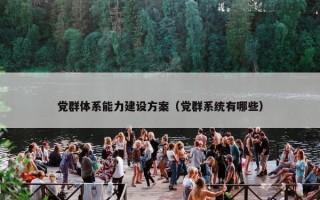 党群体系能力建设方案（党群系统有哪些）