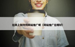 在网上如何找网站推广呢（网站推广在哪好）