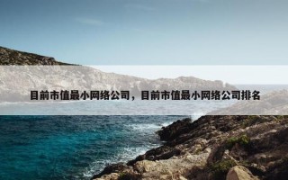 目前市值最小网络公司，目前市值最小网络公司排名
