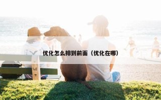 优化怎么排到前面（优化在哪）