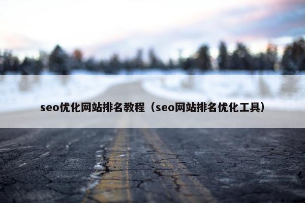 seo优化网站排名教程（seo网站排名优化工具）-第1张图片-冷动云