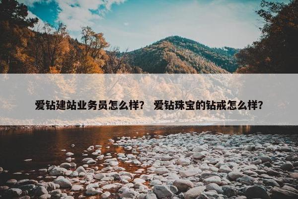 爱钻建站业务员怎么样？ 爱钻珠宝的钻戒怎么样？-第1张图片-冷动云