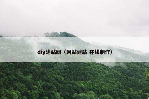 diy建站网（网站建站 在线制作）-第1张图片-冷动云