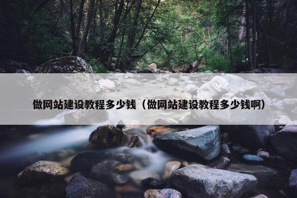 做网站建设教程多少钱（做网站建设教程多少钱啊）-第1张图片-冷动云