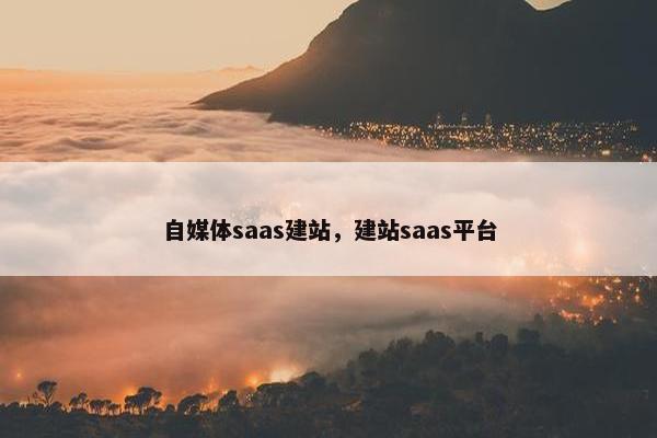 自媒体saas建站，建站saas平台-第1张图片-冷动云