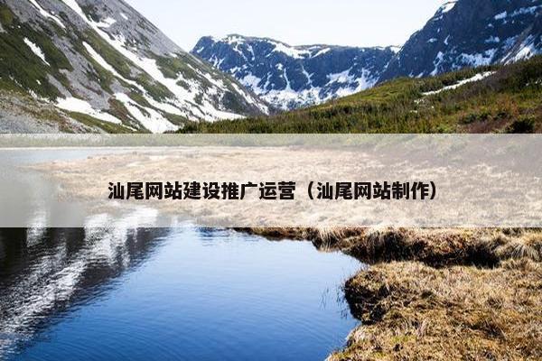 汕尾网站建设推广运营（汕尾网站制作）-第1张图片-冷动云