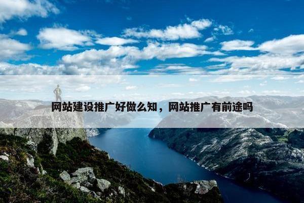 网站建设推广好做么知，网站推广有前途吗-第1张图片-冷动云