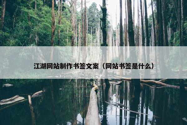 江湖网站制作书签文案（网站书签是什么）-第1张图片-冷动云