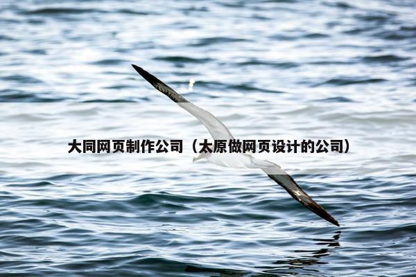大同网页制作公司（太原做网页设计的公司）-第1张图片-冷动云