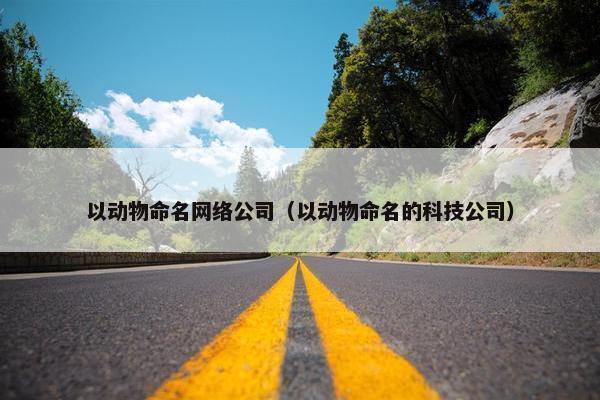 以动物命名网络公司（以动物命名的科技公司）-第1张图片-冷动云