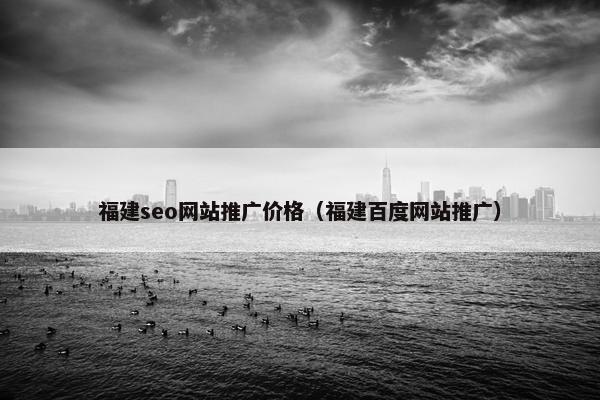 福建seo网站推广价格（福建百度网站推广）-第1张图片-冷动云