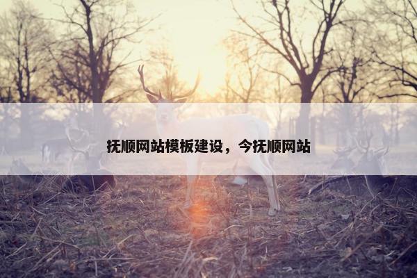 抚顺网站模板建设，今抚顺网站-第1张图片-冷动云