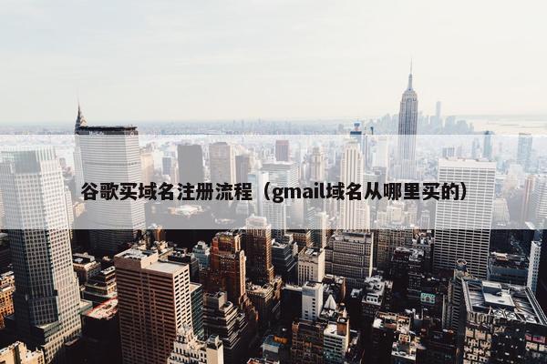 谷歌买域名注册流程（gmail域名从哪里买的）-第1张图片-冷动云