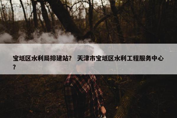 宝坻区水利局排建站？ 天津市宝坻区水利工程服务中心？-第1张图片-冷动云