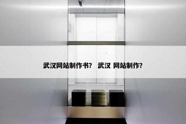 武汉网站制作书？ 武汉 网站制作？-第1张图片-冷动云