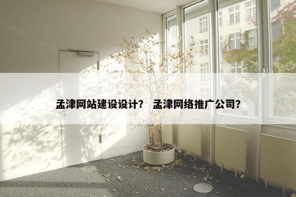 孟津网站建设设计？ 孟津网络推广公司？-第1张图片-冷动云