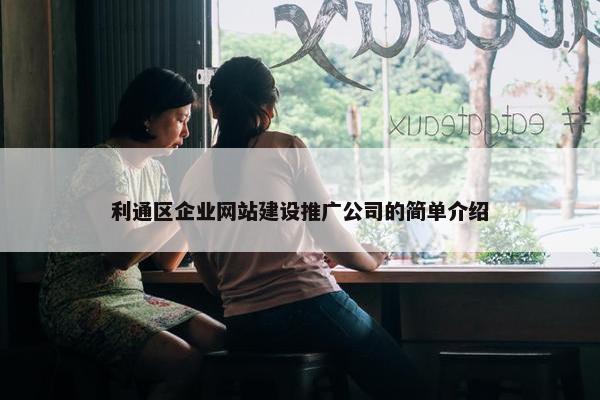 利通区企业网站建设推广公司的简单介绍-第1张图片-冷动云