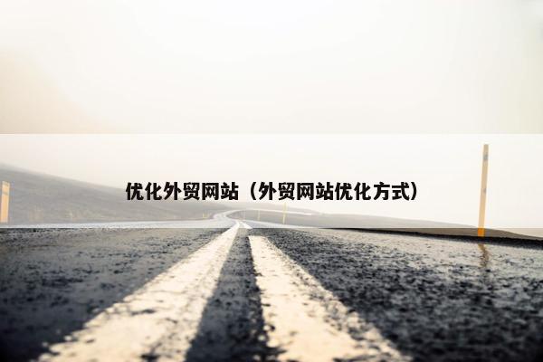 优化外贸网站（外贸网站优化方式）-第1张图片-冷动云