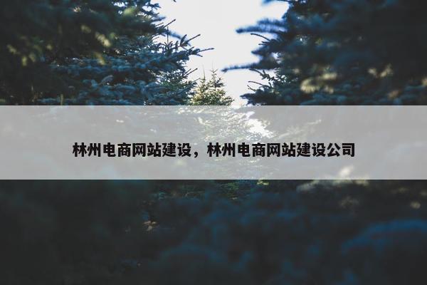 林州电商网站建设，林州电商网站建设公司-第1张图片-冷动云
