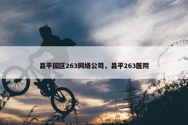 昌平园区263网络公司，昌平263医院-第1张图片-冷动云