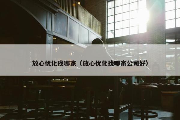 放心优化找哪家（放心优化找哪家公司好）-第1张图片-冷动云