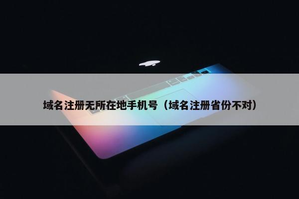 域名注册无所在地手机号（域名注册省份不对）-第1张图片-冷动云