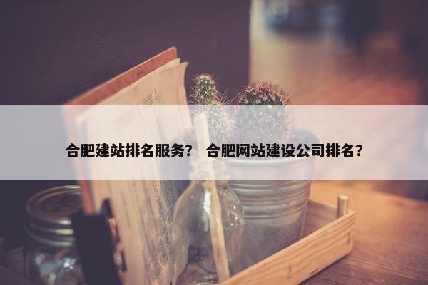 合肥建站排名服务？ 合肥网站建设公司排名？-第1张图片-冷动云