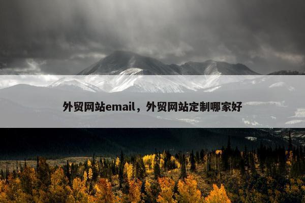 外贸网站email，外贸网站定制哪家好-第1张图片-冷动云