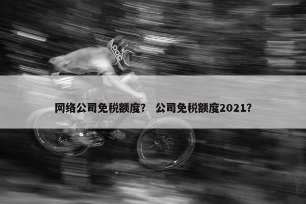 网络公司免税额度？ 公司免税额度2021？-第1张图片-冷动云