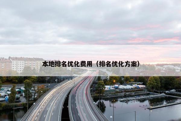 本地排名优化费用（排名优化方案）-第1张图片-冷动云