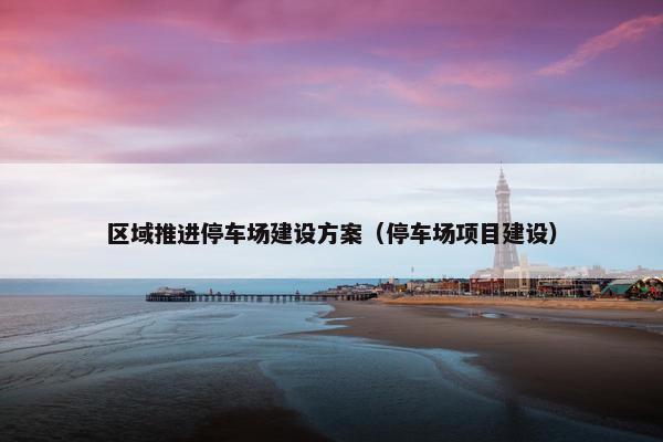 区域推进停车场建设方案（停车场项目建设）-第1张图片-冷动云