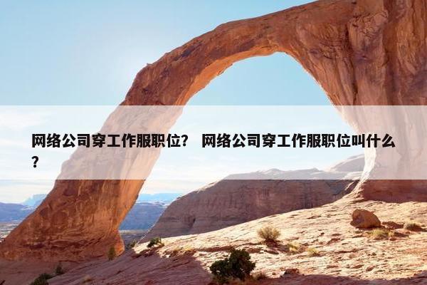 网络公司穿工作服职位？ 网络公司穿工作服职位叫什么？-第1张图片-冷动云