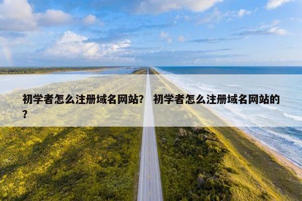初学者怎么注册域名网站？ 初学者怎么注册域名网站的？-第1张图片-冷动云