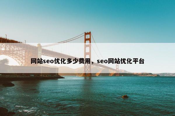 网站seo优化多少费用，seo网站优化平台-第1张图片-冷动云