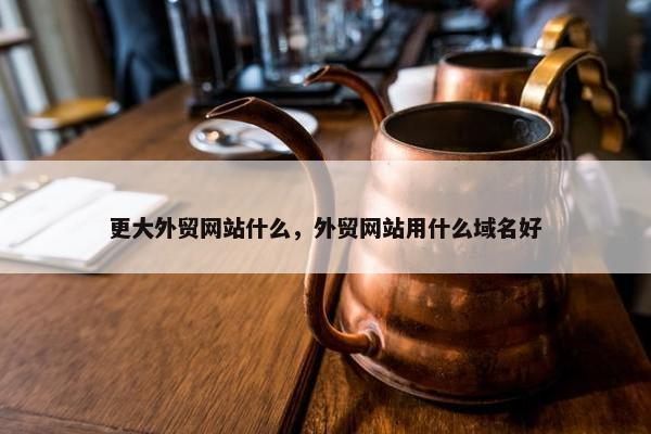 更大外贸网站什么，外贸网站用什么域名好-第1张图片-冷动云