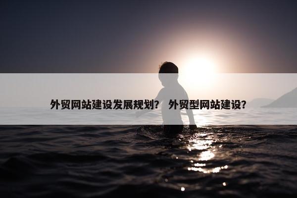 外贸网站建设发展规划？ 外贸型网站建设？-第1张图片-冷动云