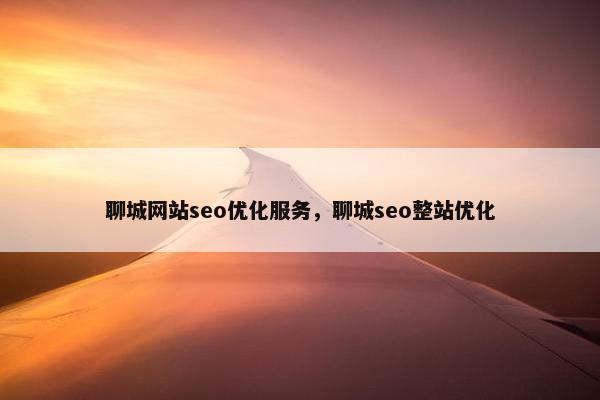 聊城网站seo优化服务，聊城seo整站优化-第1张图片-冷动云