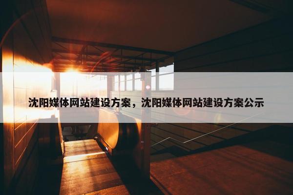 沈阳媒体网站建设方案，沈阳媒体网站建设方案公示-第1张图片-冷动云
