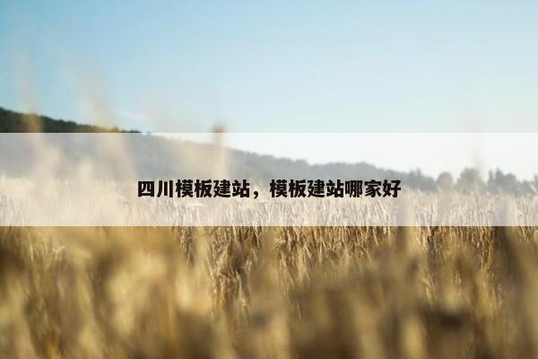 四川模板建站，模板建站哪家好-第1张图片-冷动云