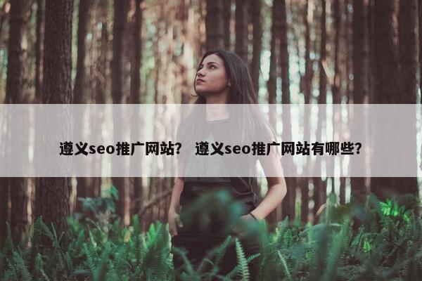 遵义seo推广网站？ 遵义seo推广网站有哪些？-第1张图片-冷动云