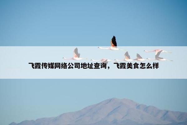 飞霞传媒网络公司地址查询，飞霞美食怎么样-第1张图片-冷动云