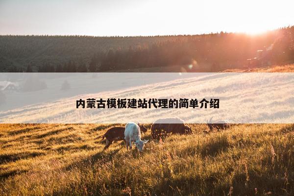 内蒙古模板建站代理的简单介绍-第1张图片-冷动云