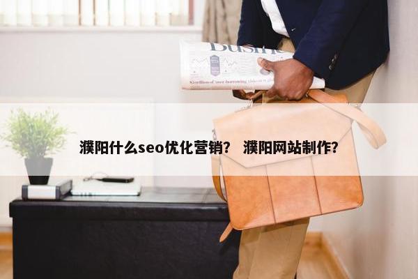 濮阳什么seo优化营销？ 濮阳网站制作？-第1张图片-冷动云