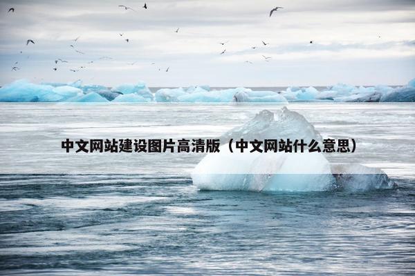 中文网站建设图片高清版（中文网站什么意思）-第1张图片-冷动云