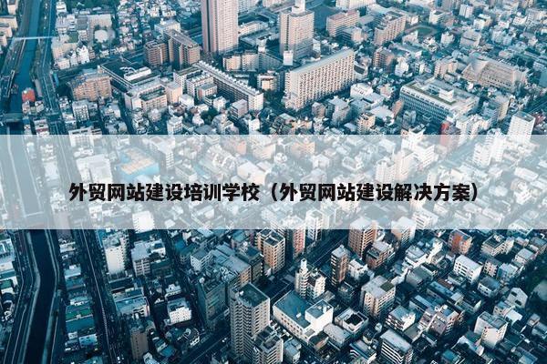 外贸网站建设培训学校（外贸网站建设解决方案）-第1张图片-冷动云